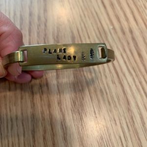 Plant lady gold bangle